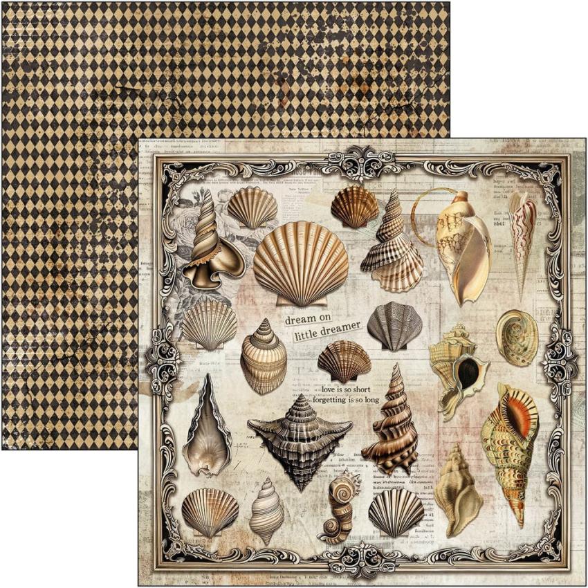 Ciao Bella - Designpapier "Cabinet of Curiosities" Paper Pack 12x12 Inch - 12 Bogen