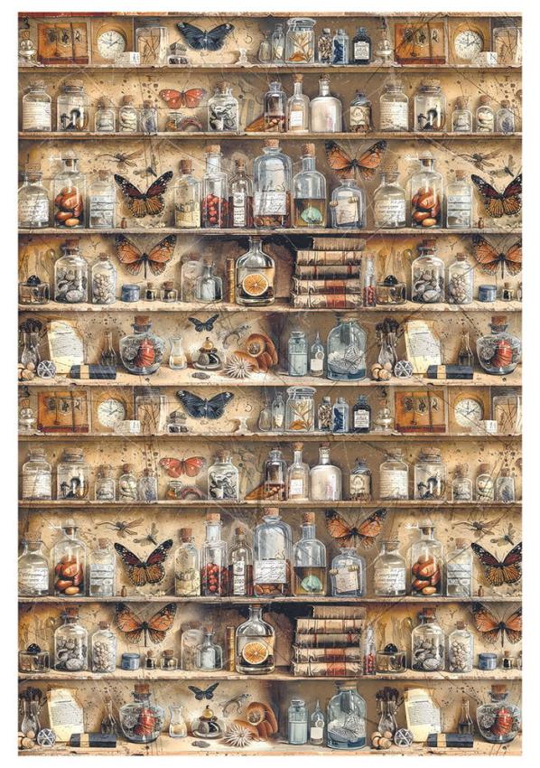 Ciao Bella - Decopatch Papier "Cabinet of Curiosites Mixed" Rice Paper A4 - 4 Bogen