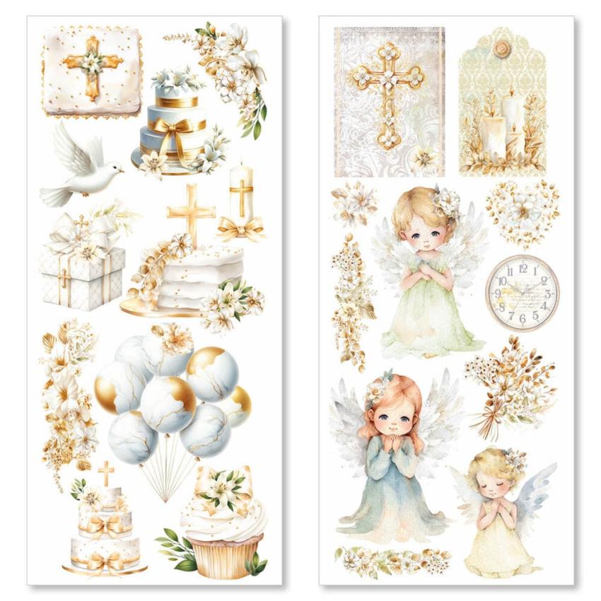 Ciao Bella - Aufkleber "Blessing Day" Transparent Adhesive Sheets 4,72x10,23 Inch - 5 Bogen