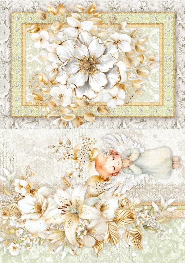 Ciao Bella - Decopatch Papier "Blessing Day Mixed" Rice Paper A5 - 8 Bogen