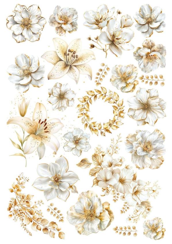 Ciao Bella - Decopatch Papier "Blessing Day Mixed" Rice Paper A4 - 4 Bogen