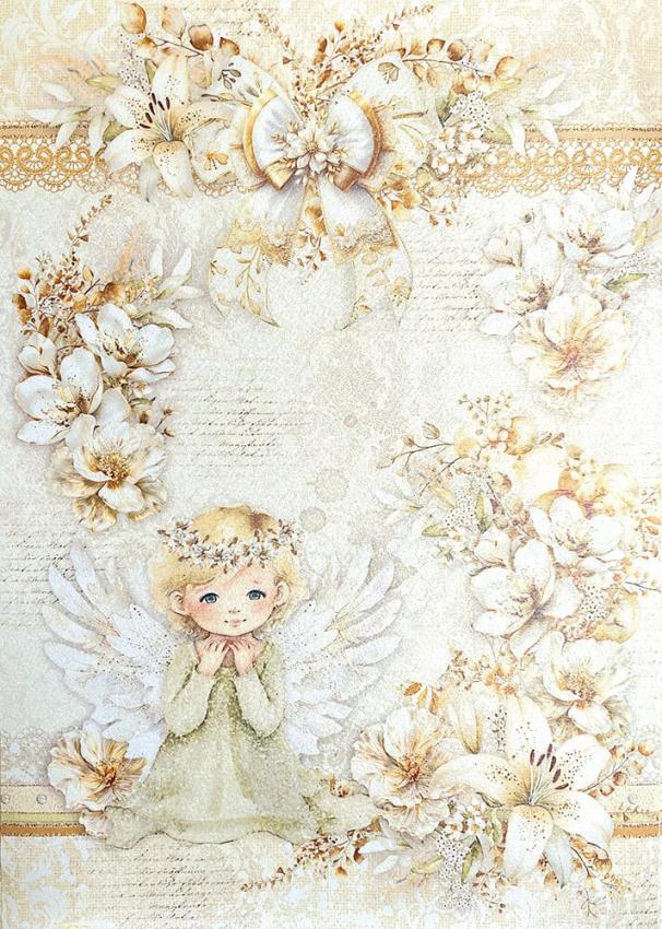 Ciao Bella - Designpapier "Blessing Day Pearl" Deluxe Paper Pack A4 - 5 Bogen