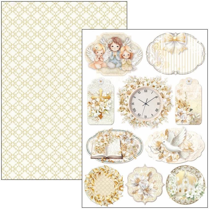 Ciao Bella - Stanzteile "Blessing Day" Creative Pad A4 - 9 Bogen
