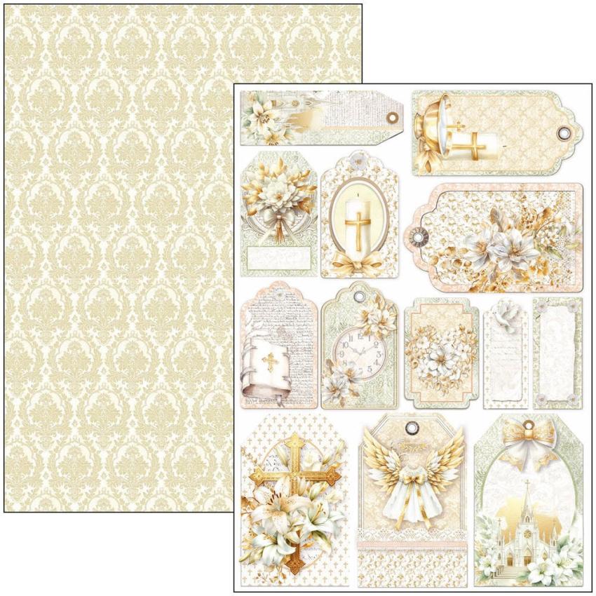Ciao Bella - Stanzteile "Blessing Day" Creative Pad A4 - 9 Bogen