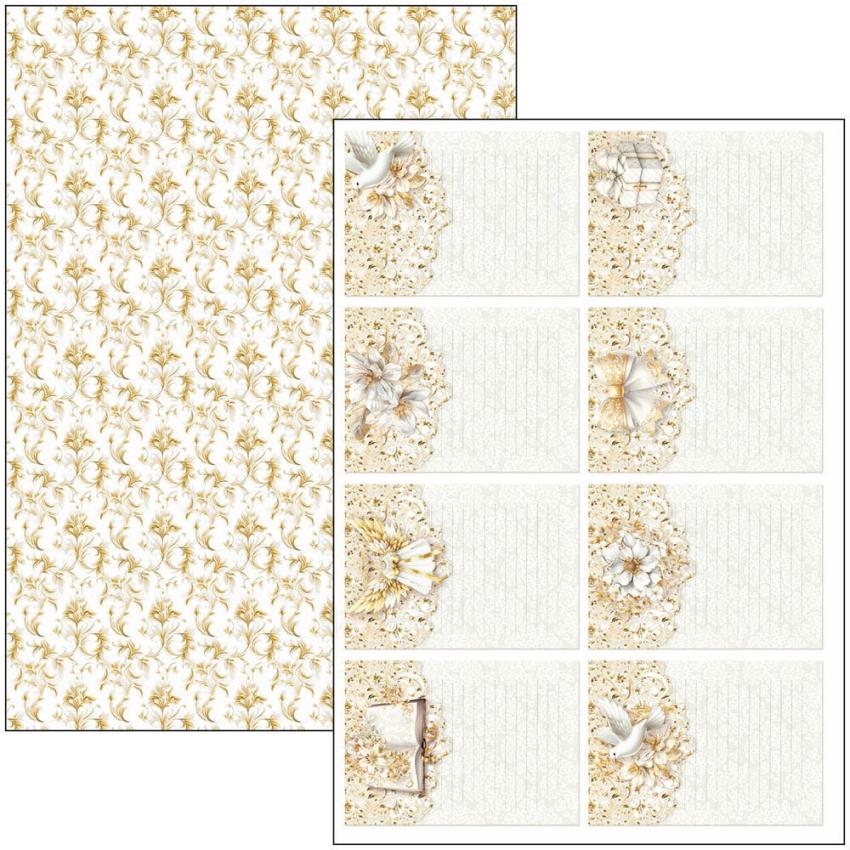 Ciao Bella - Stanzteile "Blessing Day" Creative Pad A4 - 9 Bogen