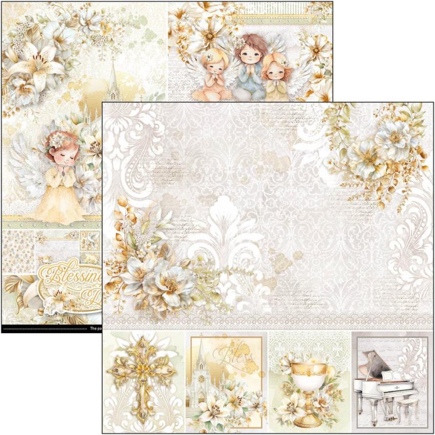 Ciao Bella - Designpapier "Blessing Day" Paper Pack 8x8 Inch - 12 Bogen