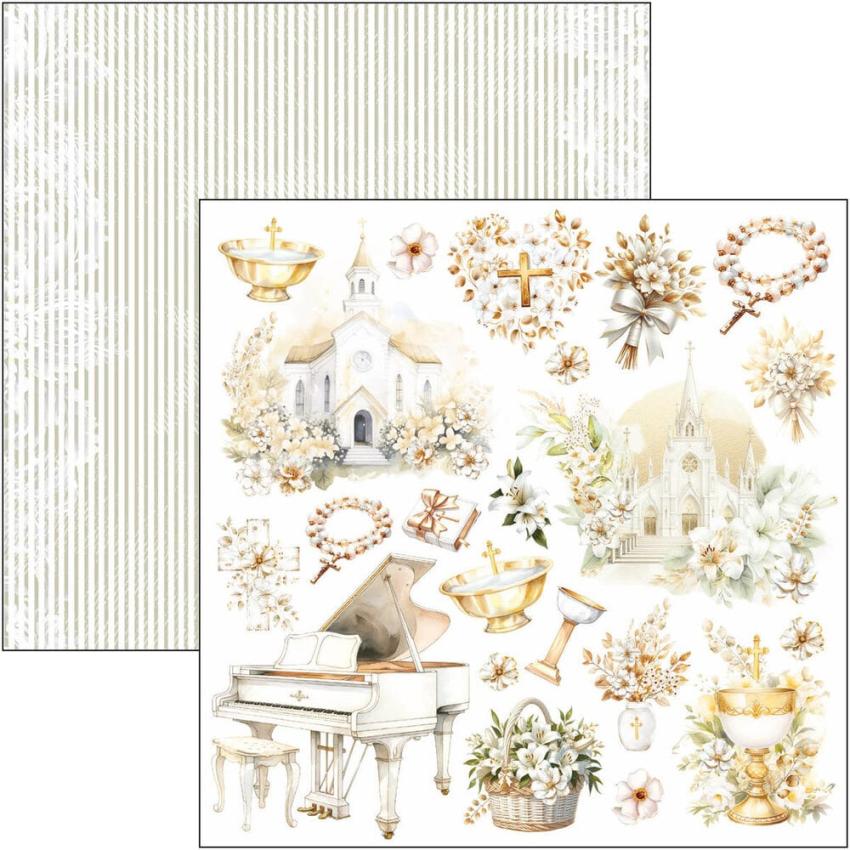 Ciao Bella - Stanzteile "Blessing Day" Fussy Cut Pad - 24 Bogen