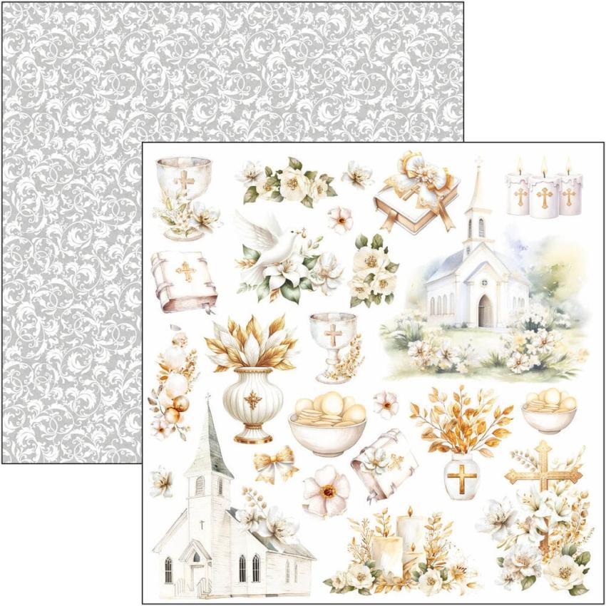 Ciao Bella - Stanzteile "Blessing Day" Fussy Cut Pad - 24 Bogen