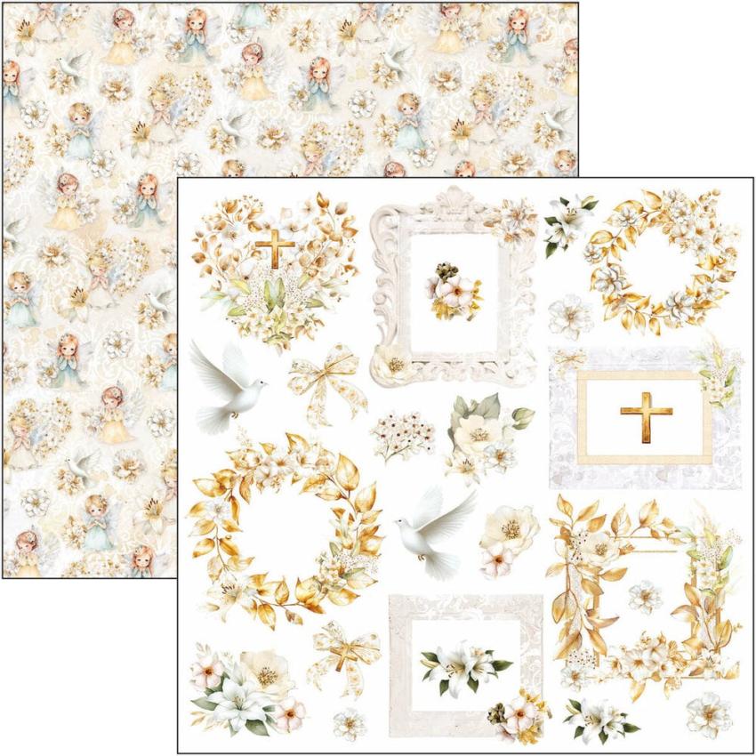 Ciao Bella - Stanzteile "Blessing Day" Fussy Cut Pad - 24 Bogen