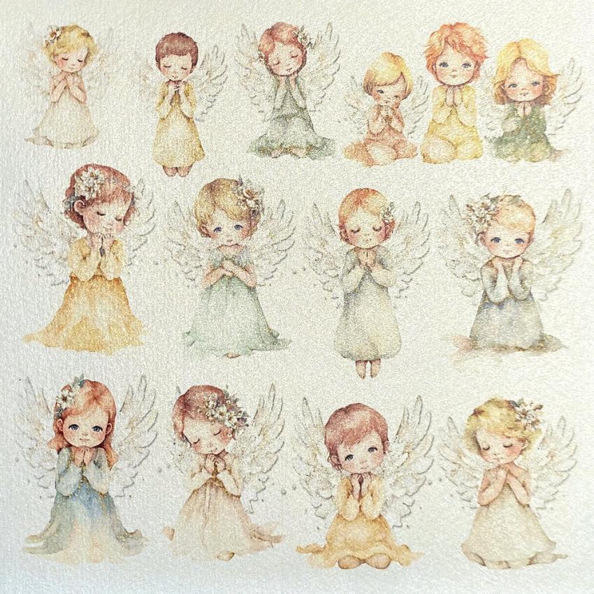 Ciao Bella - Designpapier "Blessing Day Pearl" Deluxe Paper Pack 6x6 Inch - 5 Bogen