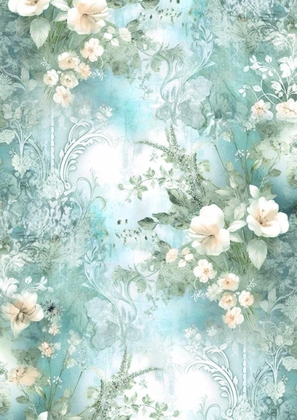 Ciao Bella - Seidenpapier - Decopatch Papier "Reverie" Tissue Paper A4 - 6 Bogen