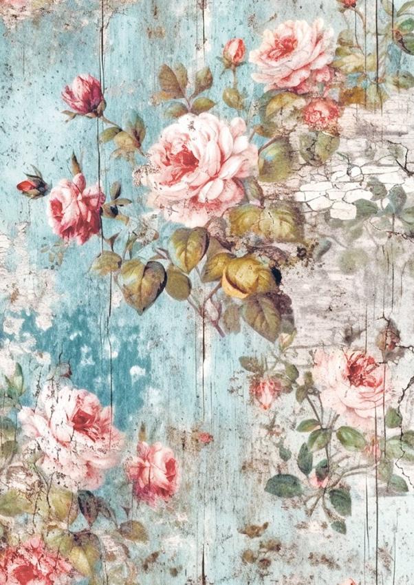 Ciao Bella - Seidenpapier - Decopatch Papier "My Secret Garden" Tissue Paper A4 - 6 Bogen
