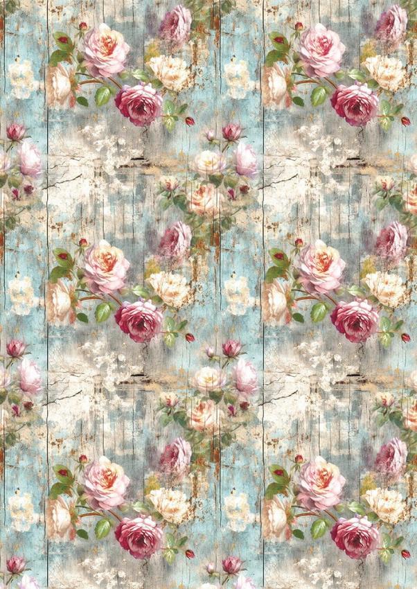 Ciao Bella - Seidenpapier - Decopatch Papier "My Secret Garden" Tissue Paper A4 - 6 Bogen