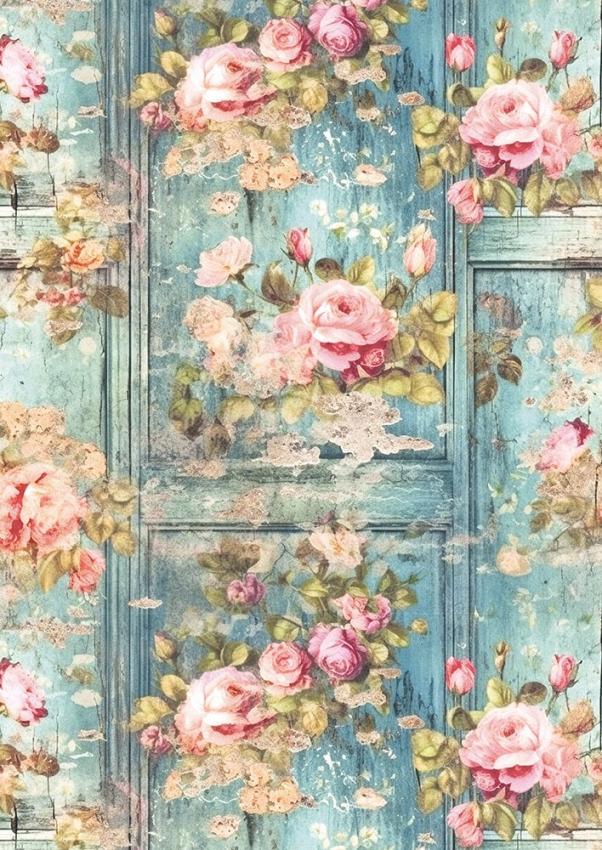 Ciao Bella - Seidenpapier - Decopatch Papier "My Secret Garden" Tissue Paper A4 - 6 Bogen