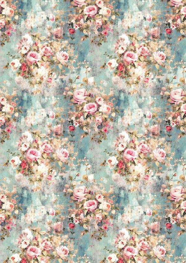 Ciao Bella - Seidenpapier - Decopatch Papier "My Secret Garden" Tissue Paper A4 - 6 Bogen