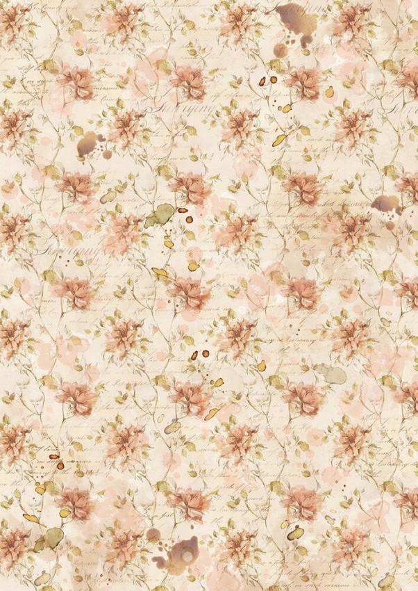 Ciao Bella - Seidenpapier - Decopatch Papier "A Journey of Love" Tissue Paper A4 - 6 Bogen