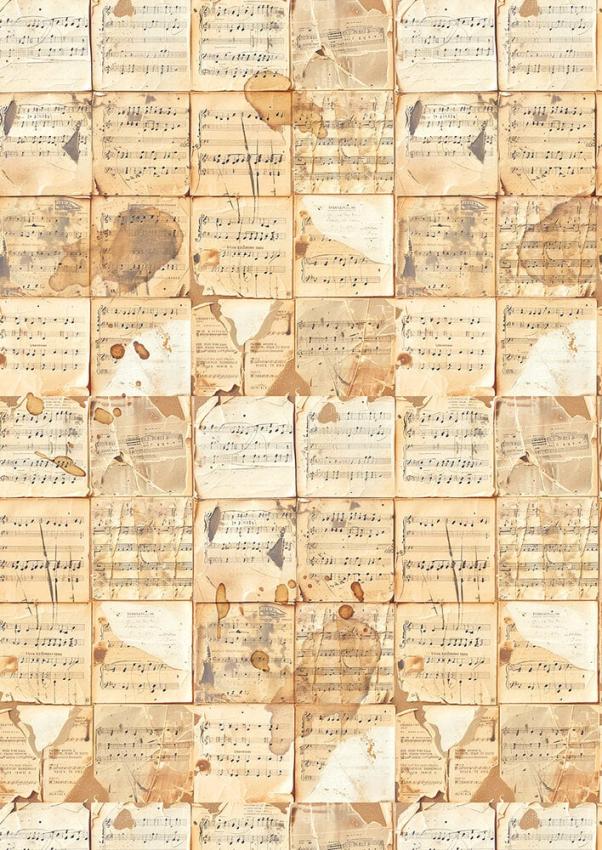Ciao Bella - Seidenpapier - Decopatch Papier "A Journey of Love" Tissue Paper A4 - 6 Bogen