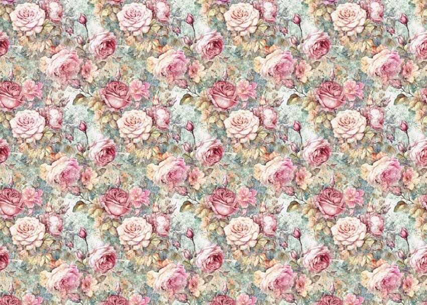 Ciao Bella - Seidenpapier - Decopatch Papier "Hill Garden" Tissue Paper 70x50cm - 1 Bogen
