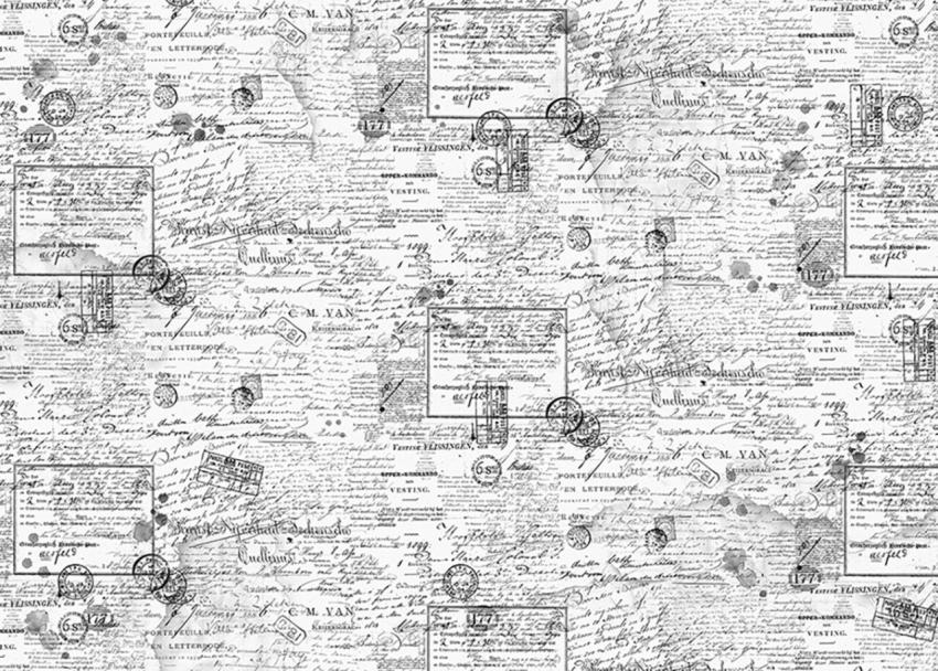 Ciao Bella - Seidenpapier - Decopatch Papier "Gentlemen Words" Tissue Paper 70x50cm - 1 Bogen