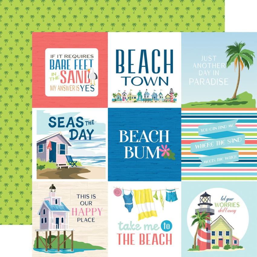Carta Bella - Designpapier "Beach Town" Collection Kit 12x12 Inch - 12 Bogen  