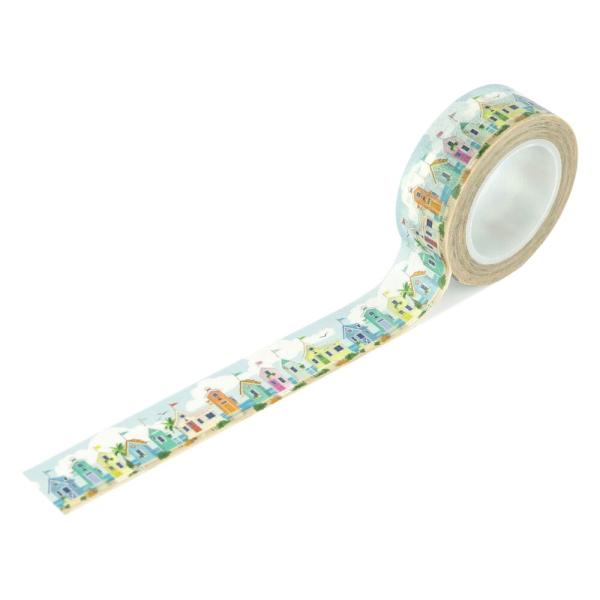 Carta Bella - Decorative Tape "Beach Front Houses" Washi Tape