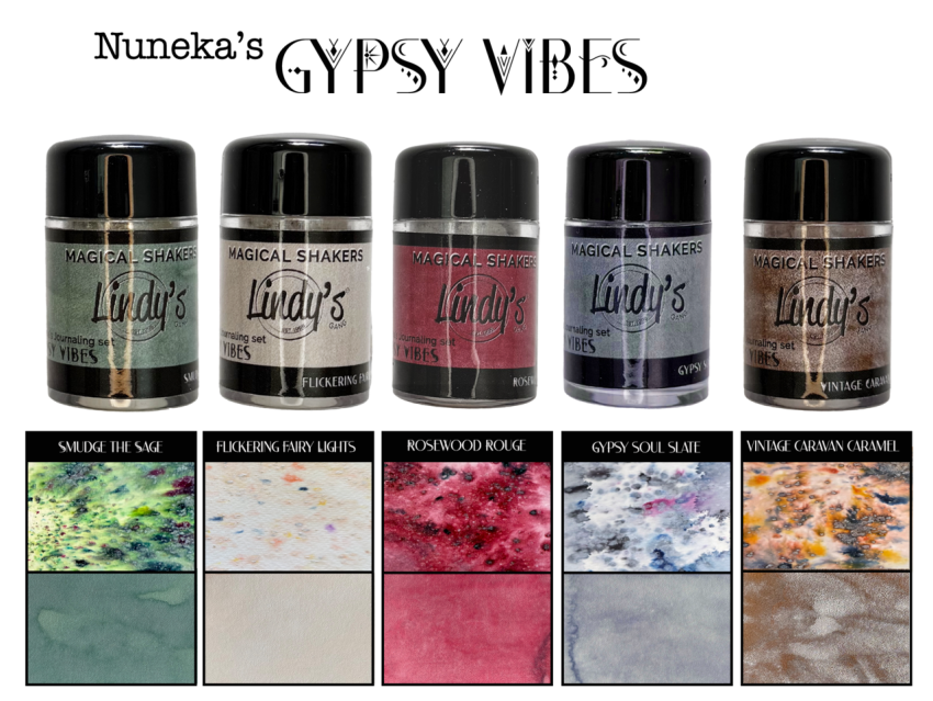 Lindys Stamp Gang - Pigmentpulver "Gypsy Vibes" Magical Shaker 2.0 Set - 5x10g