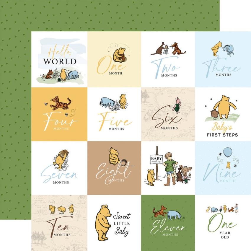 Echo Park - Designpapier "Winnie The Pooh Baby" Collection Kit 12x12 Inch - 12 Bogen
