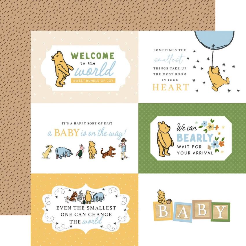 Echo Park - Designpapier "Winnie The Pooh Baby" Collection Kit 12x12 Inch - 12 Bogen
