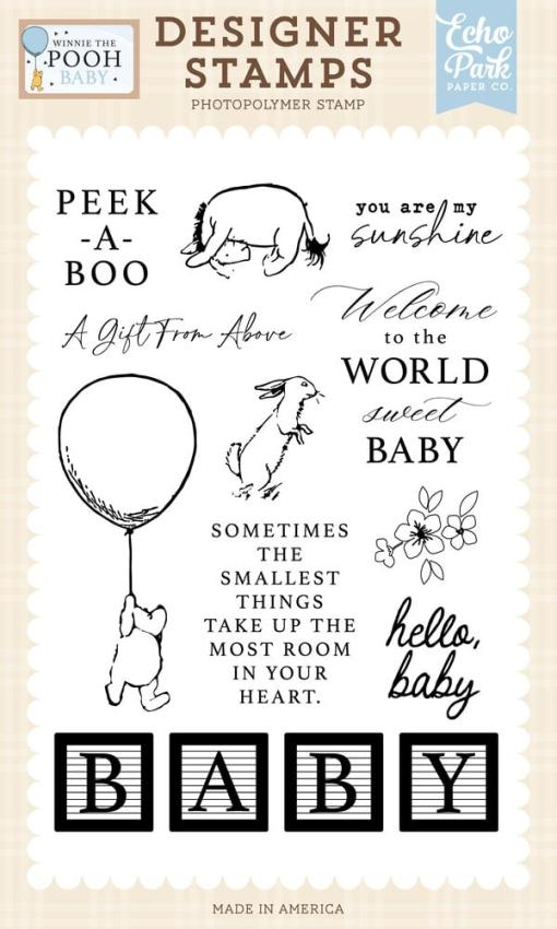 Echo Park - Stempelset "Peek A Boo" Clear Stamps