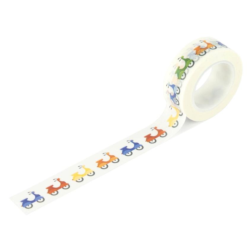 Echo Park - Decorative Tape "Speed Away Scooters" Washi Tape 