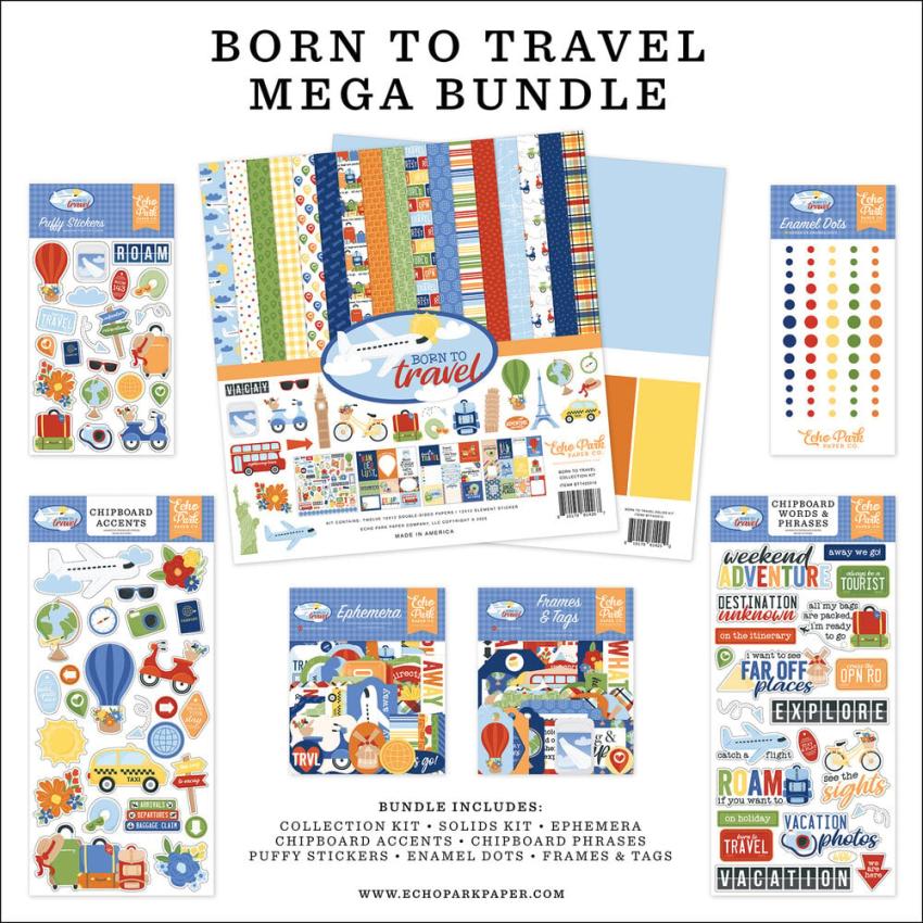 Echo Park - Komplettpaket "Born To Travel" Mega Bundle