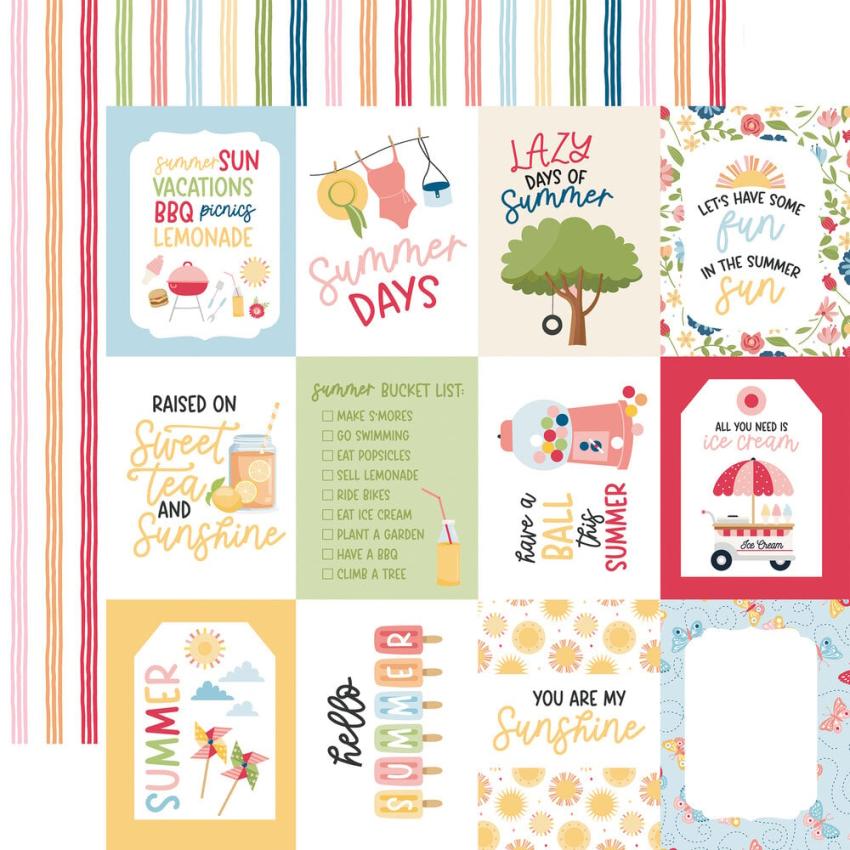 Echo Park - Designpapier "Have A Great Summer" Collection Kit 12x12 Inch - 12 Bogen