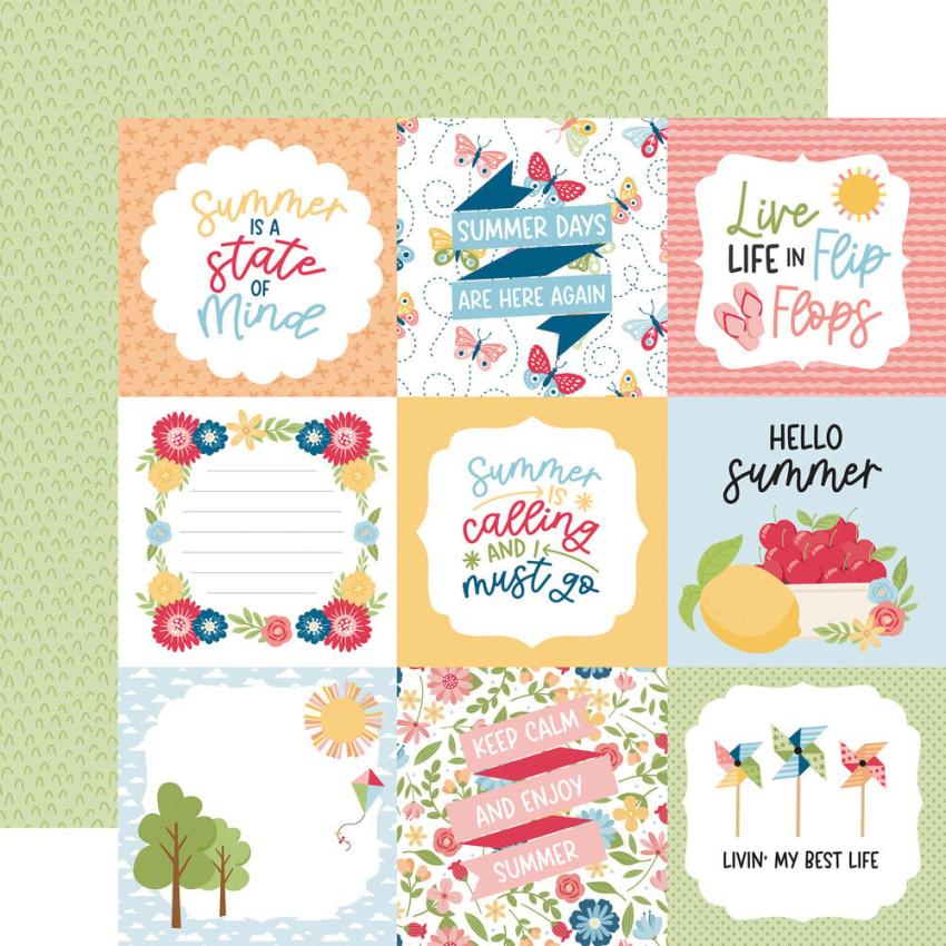Echo Park - Designpapier "Have A Great Summer" Collection Kit 12x12 Inch - 12 Bogen