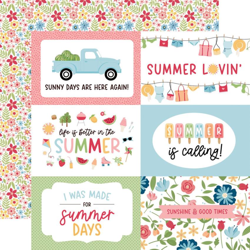 Echo Park - Designpapier "Have A Great Summer" Collection Kit 12x12 Inch - 12 Bogen