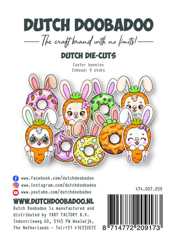 Dutch Doobadoo - Stanzteile "Easter Bunnies" Die Cuts