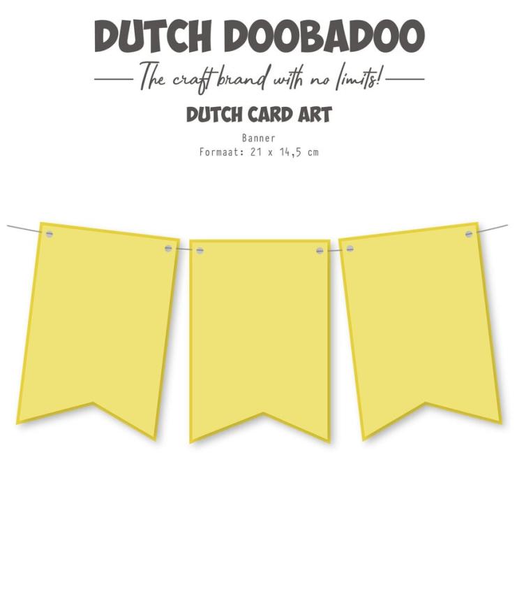 Dutch Doobadoo - Schablone A5 "Banner" Stencil - Dutch Card Art