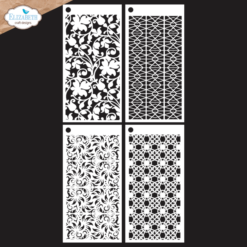 Elizabeth Craft Designs - Schablone "Journal 7" Stencil