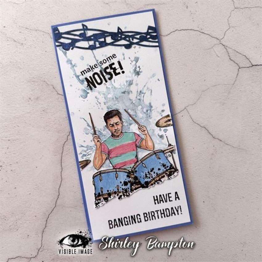 Visible Image - Stempelset 4x6 Inch "Make Some Noise" Clear Stamps