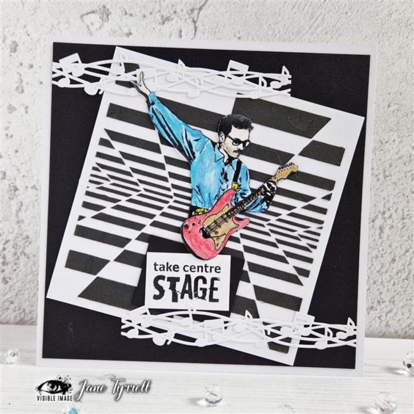 Visible Image - Schablone 6x6 Inch "Parallax" Stencil