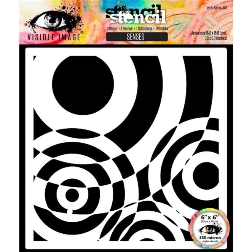 Visible Image - Schablone 6x6 Inch "Senses" Stencil
