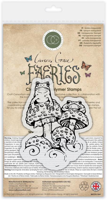 Craft Consortium - Stempel "Toads" Clear Stamps