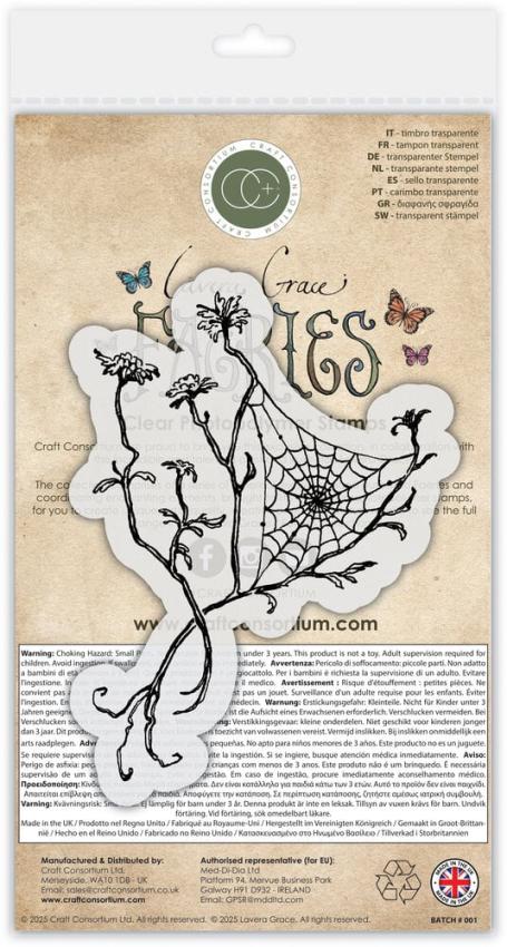 Craft Consortium - Stempel "Web" Clear Stamps