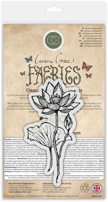 Craft Consortium - Stempel "Lotus" Clear Stamps