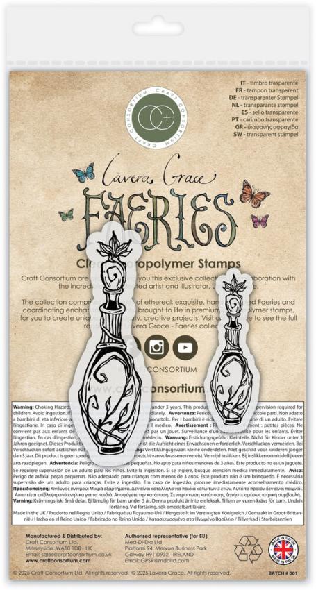 Craft Consortium - Stempelset "Potions" Clear Stamps