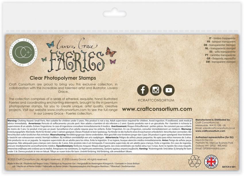 Craft Consortium - Stempel "Sleeping" Clear Stamps