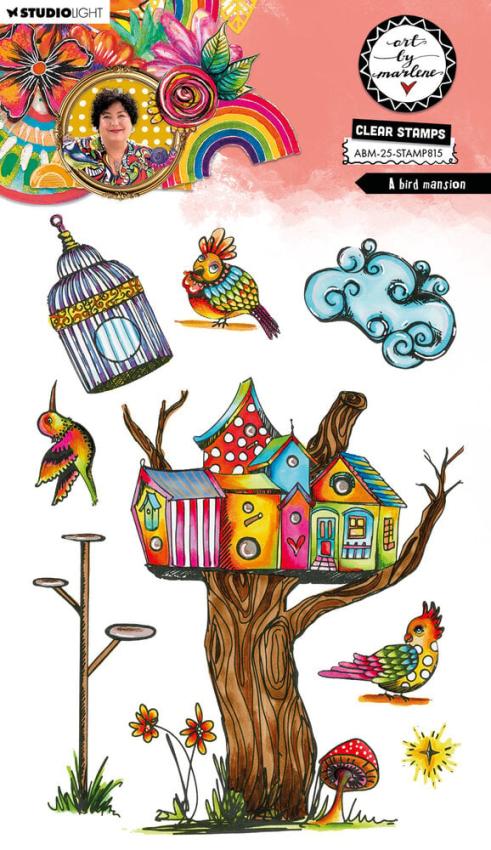 Art By Marlene - Stempelset "A Bird Mansion" Clear Stamps