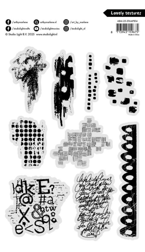 Art By Marlene - Stempelset "Lovely Textures" Clear Stamps