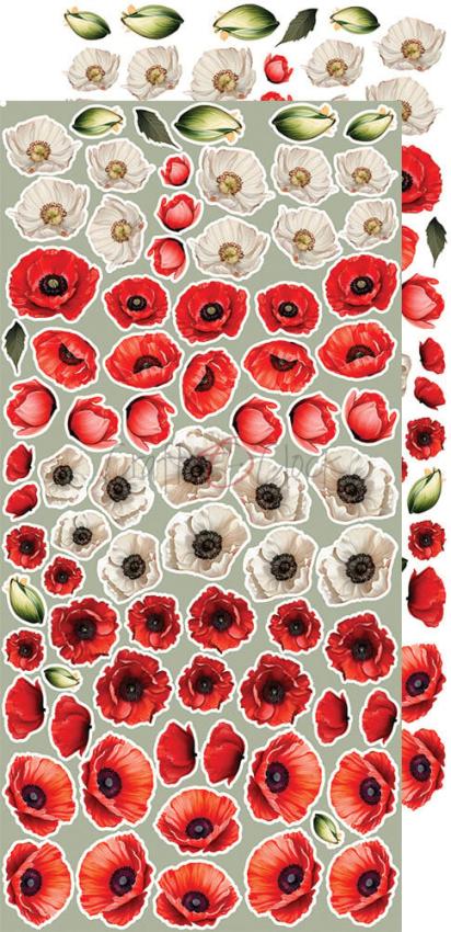 Craft OClock - Ausschneidebogen "Heart of the Sun" Extra Set Flowers & More - 18 Bogen