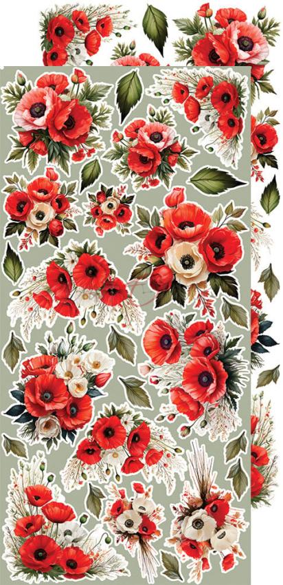 Craft OClock - Ausschneidebogen "Heart of the Sun" Extra Set Flowers & More - 18 Bogen