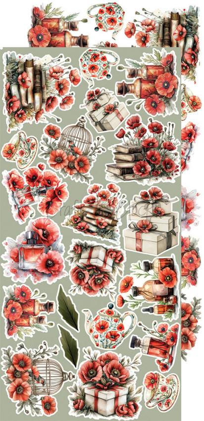Craft OClock - Ausschneidebogen "Heart of the Sun" Extra Set Flowers & More - 18 Bogen